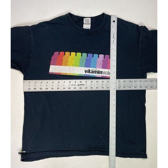 Vitamin Water Graphic Promo T-shirt Men Large Black Short Sleeve - Picture 10 of 10